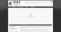 Desktop Screenshot of mbe-ingenierie.com