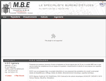 Tablet Screenshot of mbe-ingenierie.com